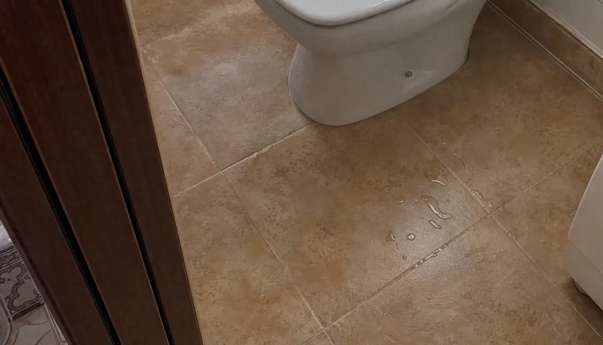 Charco en baño